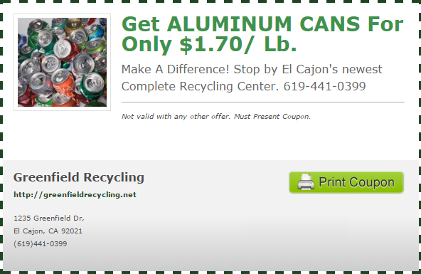 Coupon Greenfield Recycling